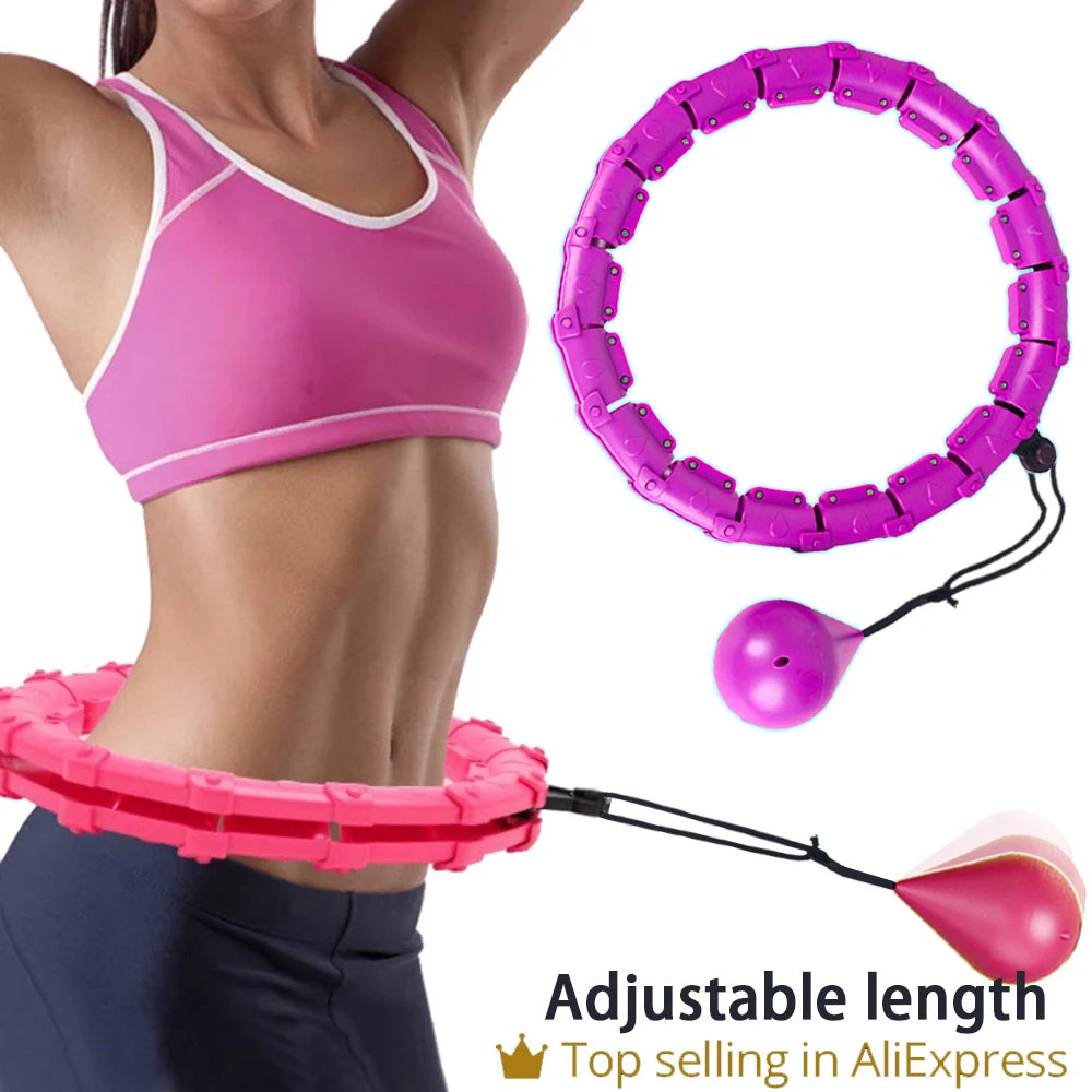 32/20/24/28 Section Adjustable Sport Hoops Abdominal Waist Exercise Detachable Hoola Massage Fitness Hoop Training Weight Loss